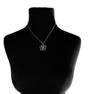 Tiffany and Co. Sterling Clover Pendant Necklace